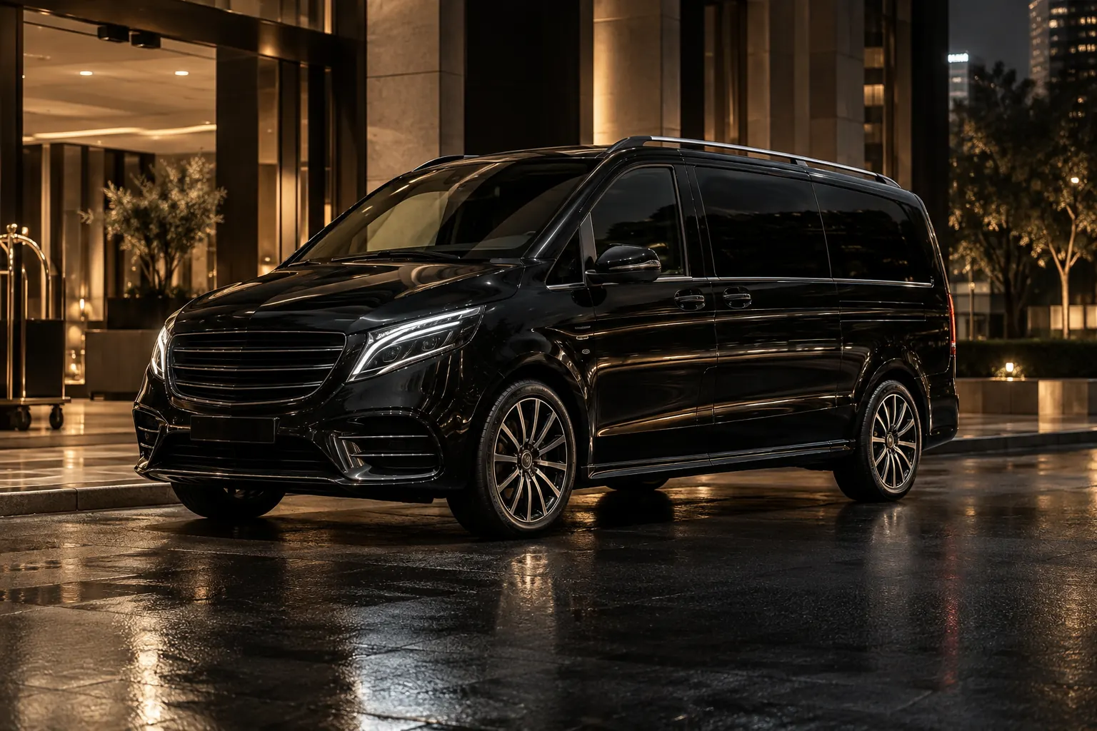 Illustrative luxury people mover for Melbourne chauffeur travel